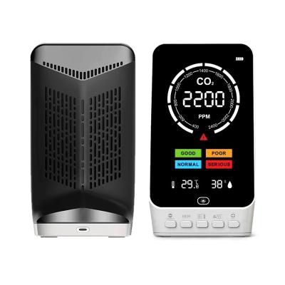 China ABS+TFT LCD screen factory wholesale Portable Mini Carbon Dioxide Meter Home Air Quality Monitor CO2 Meter for sale