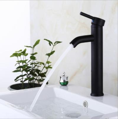 China Metered Taps Basin Black Faucet for sale