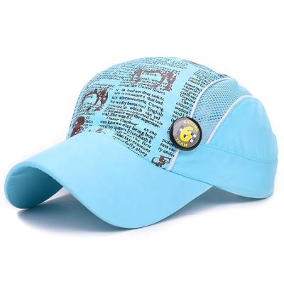 China New Fashion Waterproof Quick Drying Sports Covers Sunshade Net Baseball Cap Outdoor Hats For Kids for sale