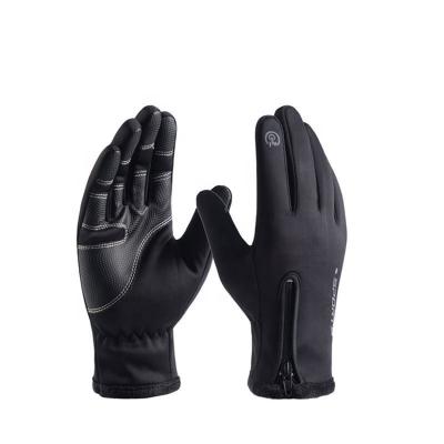 China Outdoor Waterproof Mountaineering Ski Gloves Sports Gloves Winter Zipper Touch Screen Gloves BT-1817 for sale