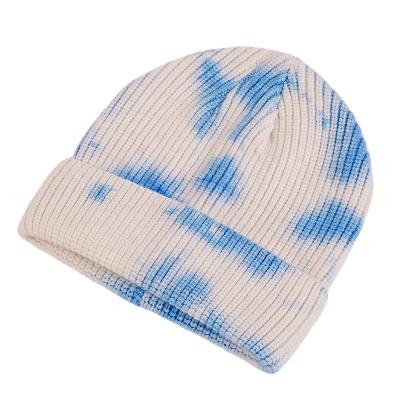 China JOINT Wholesale Custom Cuff Knitted Beanie Winter Hat With Woven Label Logo for sale