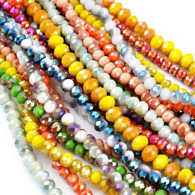 China Colorful Jewelry Beads 6/8mm Faceted Crystal Earth Round Beads For Necklace Bracelet Earring DIY Enticing Handmade Women Charming Gemstone Jewelry Supplies for sale