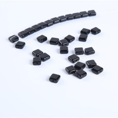 China Excellent Service Quality Features Multiple Black Square Gemstone Beads 10mm Beads For Jewelry Making for sale