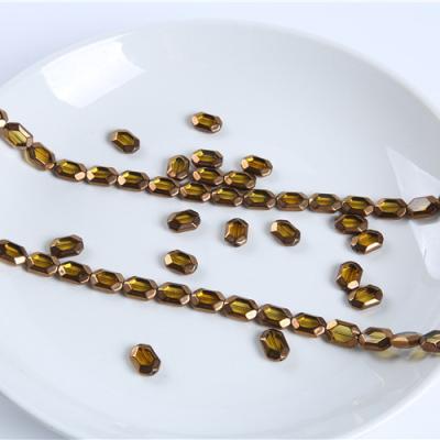 China Promotion 8mm service high quality charm crystal beads champagne faceted crystal beads for jewelry making for sale