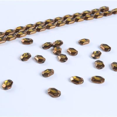 China Service wholesale made in china polygon crystal beads diy craft decoration by hole beads for sale