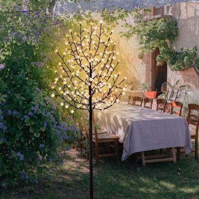 China Hot Sale 200L 1.8m LED Cherry Blossom Branch Lights Outdoor Christmas Tree Lights for Garden Party Decorations for sale