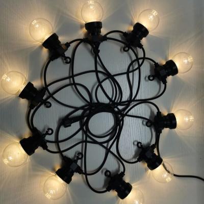 China Belt 10 Led Light Waterproof String Fairy Lights G50 Light Bulbs Garden Patio Wedding Christmas Decoration Outdoor Light String for sale