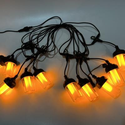 China Indoor Home Decor Lights Flashing Light String 5V 5W Flowing Flame Lamp Christmas Led String Lights With Transformer for sale