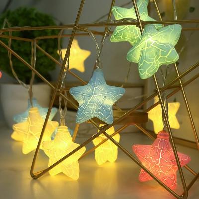 China Hot Sale 10L Slot Star Light Indoor Outdoor USB Battery OperatedLED Christmas String Lights With Slot Star for sale