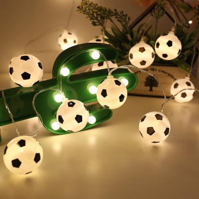 China Hot Sale Customized 20L 10L Football Led Fairy Lights Soccer Lights USB Battery Operated For Decoration Home Ornaments for sale