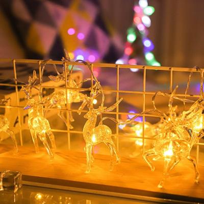 China Warm White Colorful Acrylic Reindeer 10L LED Reindeer String Lights For Christmas Festival Party WeddingHome Decoration for sale