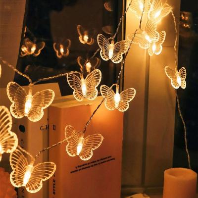 China Warm White Colorful 10L Butterfly LED Butterfly String Lights for Kids Room Festival Party Wedding Home Decoration for sale