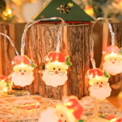 China PVC String Light With Santa Holiday Lighting Battery Christmas Tree Light Outdoor Waterproof LED String Light High Quality Cheap Price for sale