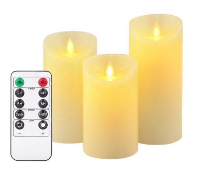 China High Quality Battery Operated Remote Control Led Birthdays Wax Candle Lights For Festivals Parties Wedding Decorations for sale