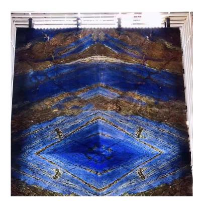 China Natural Marble Blue Onyx Stone Blue Marble Wall Slabs for sale