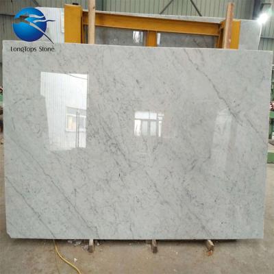 China Carrara white marble slab italian white marble bianco floor and wall texture price in m2 for sale