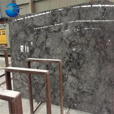 China Wholesale Modern Chinese Atlantic Ocean Gray Marble Silver Mink Roman Gray Marble Slab For Sale for sale