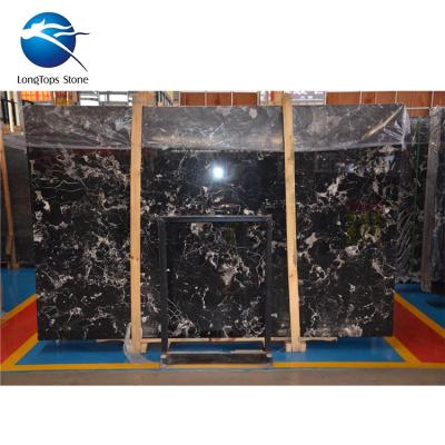 China China Modern Hot Sale Black Ice Black Marble Zimbabve Indian Marble Slab for sale