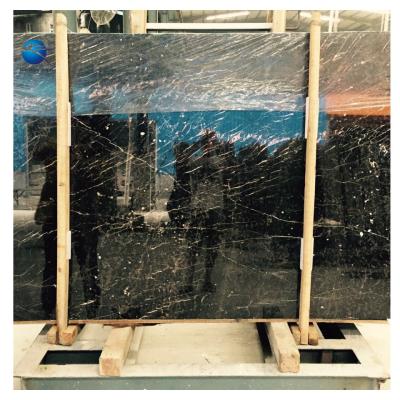 China decoration lawrance black zebra marble material high quality tiles for flooring for sale