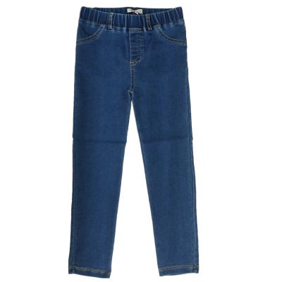 China Anti-pilling Girls Wear Good Feeling Indigo Pull On Panty Stretch Jeggings Jeans For Kids Toddler Girl Big And Small for sale