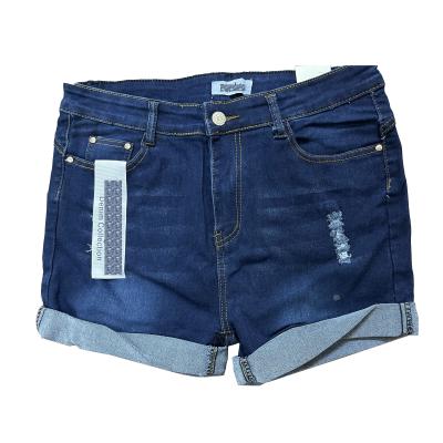 China 2022 new anti-pilling style fashion summer tore distressed edge girls bristle women and teen denim abbreviations for sale