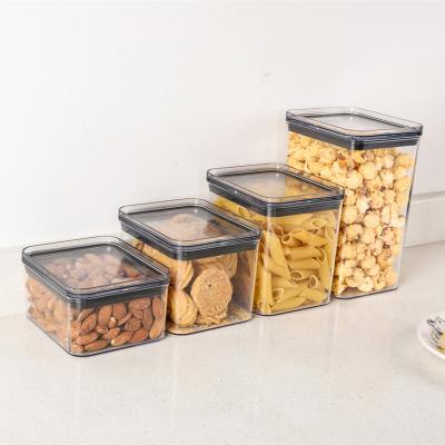 China PS Hot Clear Organizer Freshness Preservation Products BPA Airtight Food Containers Plastics Sets Kitchen Accessories for sale