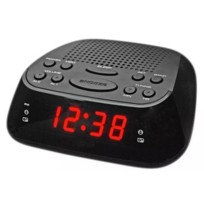 China Radio Clock Alarm LED Display Digital Table Desk AM fm Desk Clock Radio for sale