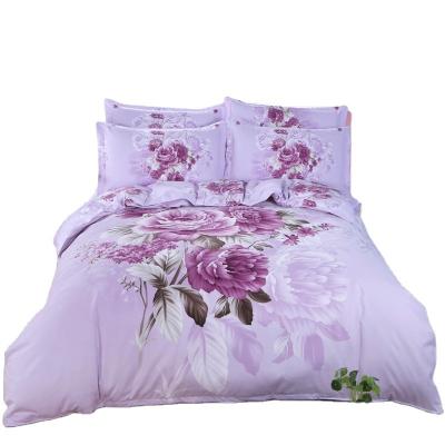 China Wholesale Nondisposable High End Atmospheric Pure Twill Thickened Comforter Cover Bedding Set Cotton Wash Sheet for sale