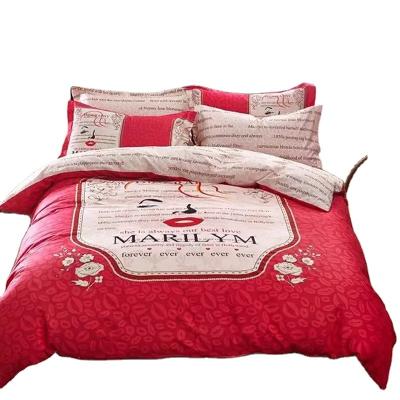 China Friendly, Comfortable, Stylish and Breathable Skin Washable Nondisposable Cotton Bedding Set of Four Pieces for sale