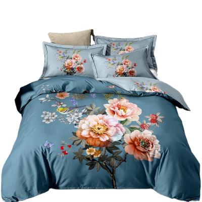 China Nondisposable 100% cotton printed bedding set of four pieces for sale