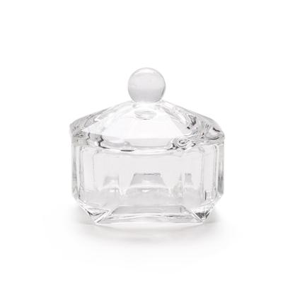 China Wholesale customized glass form clear crystal glass dappen dish crystal trinket box for sale