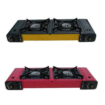 China 2 Burner Table Top Gas Stove Gas Cooker Camping Cooker Outdoor Portable Gas Stove for sale