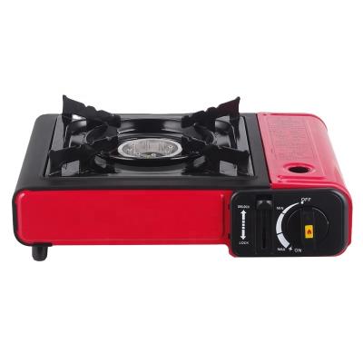 China Red Electric Portable Hotel Gas Cooker Gas Stove Tabletop Gas Top Gas Cooker for sale