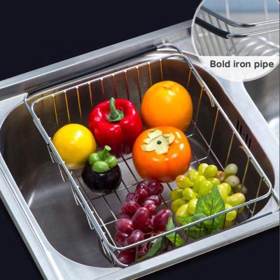 中国 Sustainable Household Rotating Creative Kitchen Fruit And Vegetable Organizer Shelf Folding Drain Basket Household Fruit Storage Rack 販売のため