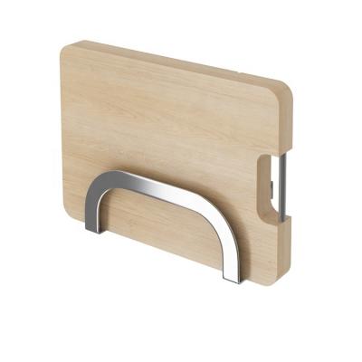 Κίνα Kitchen Viable Simple Wall Hanging 304 Stainless Steel Storage Rack Cutting Board Desktop Rack προς πώληση