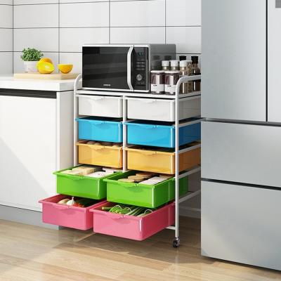 China Sustainable High End Multilayer Mobile Home Storage Kitchen Storage Containers en venta