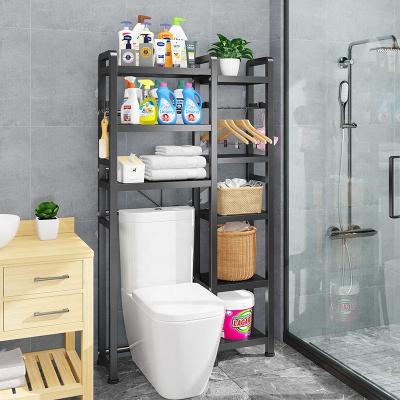 China Home Viable Width Shelf Rack Space Saver Adjustable Organizer Organization 2 Layers Above Washing Machine Storage Racks For Bathroom Room zu verkaufen