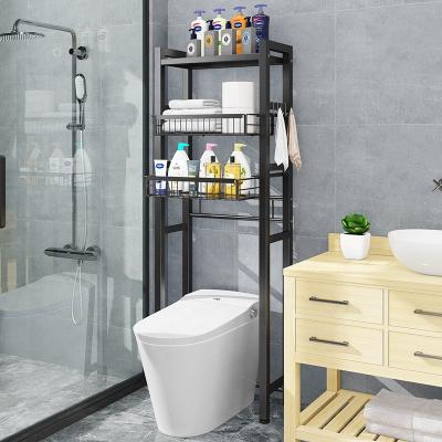 중국 Sustainable 3 - Tier Shelf Bathroom Space Saver Over The Corner Bathroom Cabinet Tower Shelf Organizer Bathroom Storage Rack Toilet Rack 판매용