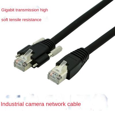 China For Basler Up and Down Industrial Lock Screw Camera PVC 1.0M /2m/3m cat6 rj45 Network Patch LAN Wired Network Cable for sale