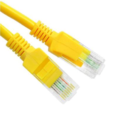 China For multimedia RJ45 yellow Rj45 to line cat 5 network plug cat5 network cable mechanism jumper ADSL router network connection cable for sale