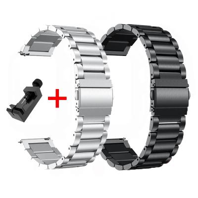 China 18mm 20mm 22mm Stainless Steel Watch Band With Luxury Quick Return Spring Bar Smartwatch Metal Strap Stainless Steel Bracelet for sale