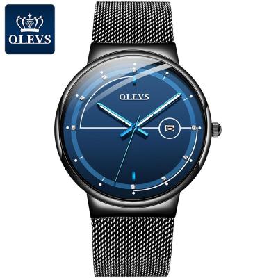 China Auto Date Luxury Fashion Sport Wristwatch Stainless Male Watches Synchronize Relogio Masculino Male Watches Shenzhen Men's Alloy Round Analog Mesh for sale