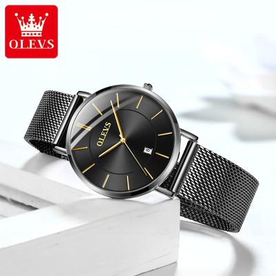 China OLEVS Ladies Quartz Watches Feature Waterproof Mesh Strap Wristwatch Factory Logo OEM For Women Watch Beautiful Girls Dress Waterproof Alloy for sale