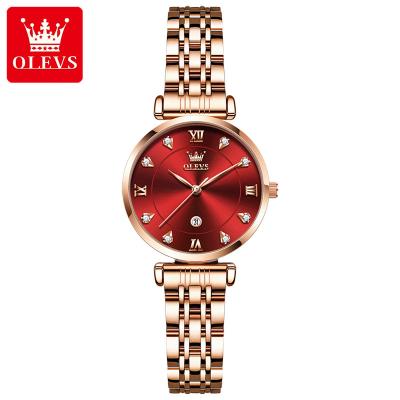 China Beautiful Date 5866 OLEVS Dress Date 5866 OLEVS Fashion Automatic Women Wrist Watch Quartz Watch Water Resistant Feature Power Reserve Analog Watch Women for sale