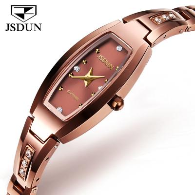 China Low MOQ New Custom Logo Wrist Watch Luxury Ladies Watches OEM Women's Square Chronograph Models for sale