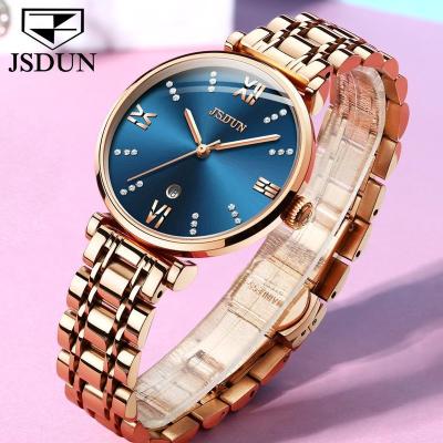 China Automatic Date Women Watch Movement Diamond Automatic Mechanical Wristwatch For Women Fashion Steel Strap Chronograph Date Women Synchronize for sale