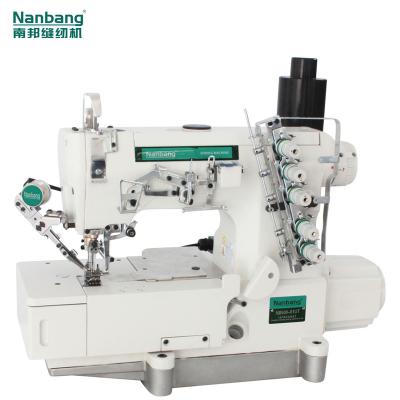 China Garment Shops Nanbang 500D Industrial Interlock Sewing Machine Flat Bed for sale