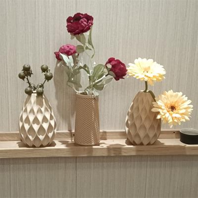 China Modern Minimalist Luxury Style Decoration Vases Wedding Flower Wooden Vases For Home Decor Wooden Flower Vases for sale