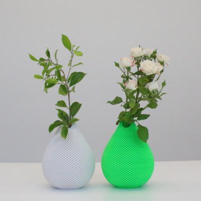 China 100% PLA Resin Balloon Vase Eco-Friendly Biodegradable Raw Shaped Irregular Tabletop Flower Vases for sale