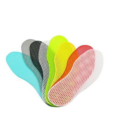 China 2021 Mesh Shock Absorption Inner Sole Flexible TPU Breathable Cooling Summer Sport PU Insoles for sale